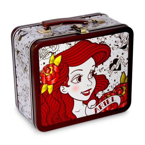 RARE Vintage Loungefly Ariel Tattoo Tin Lunchbox - Picture 1 of 7